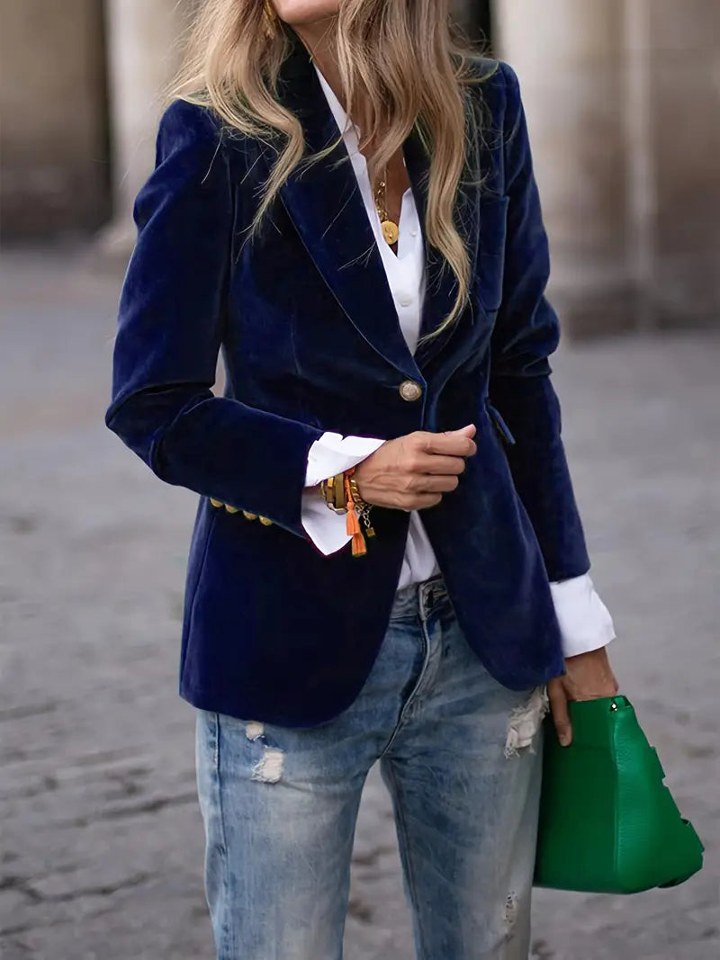Kelly™ Elegant Velvet Blazer