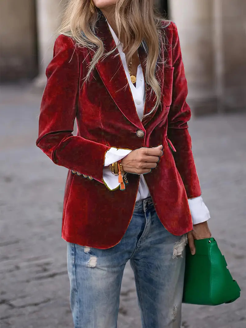 Kelly™ Elegant Velvet Blazer