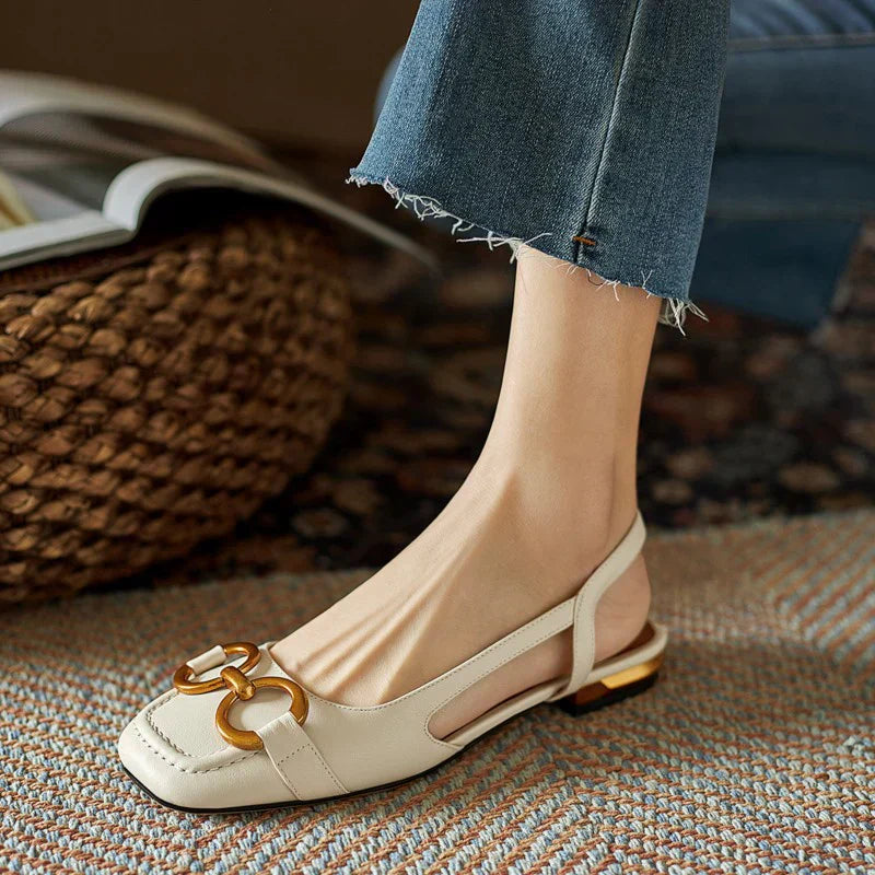 Brenna™ Orthopedic Leather Buckle Sandals
