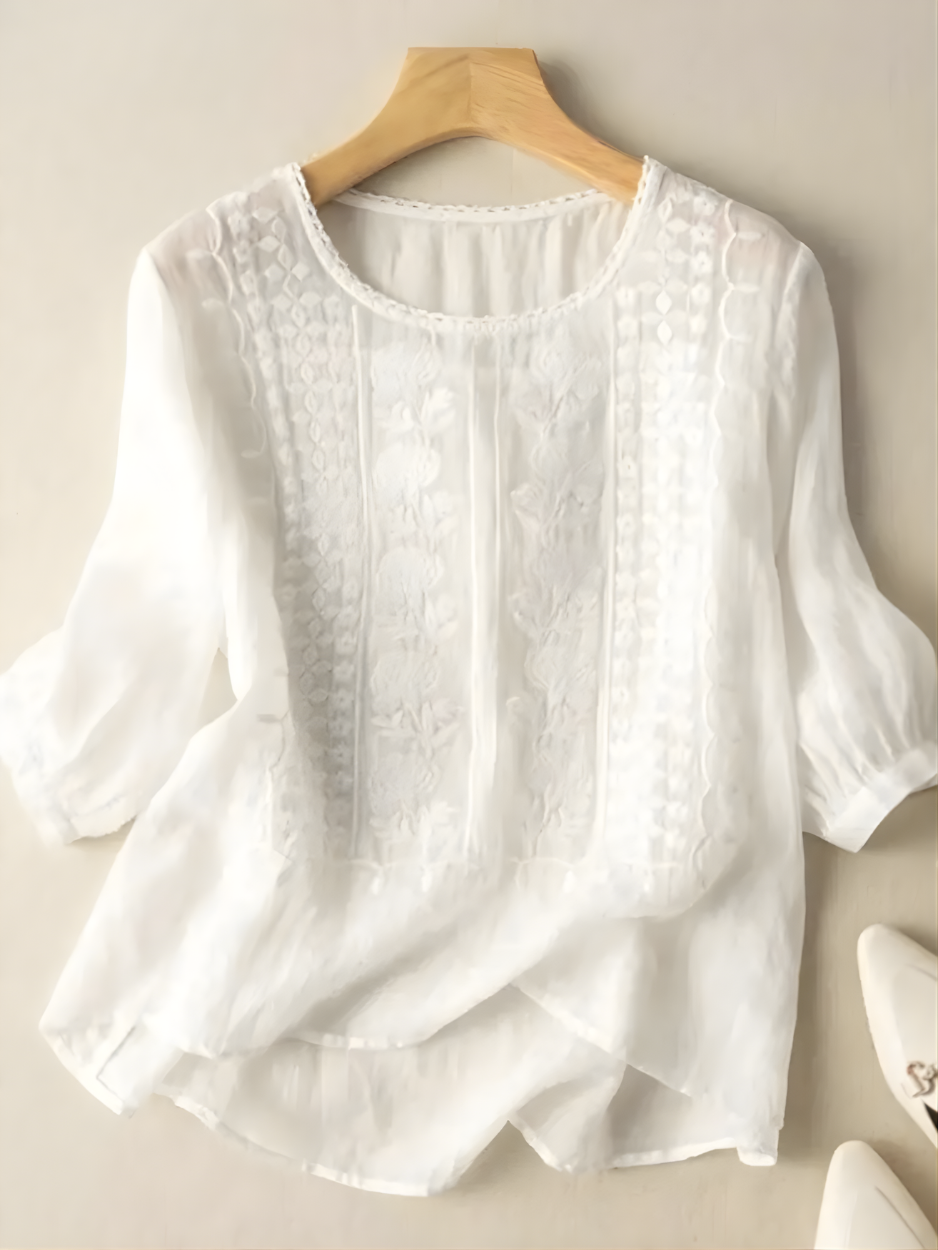 Violet™ Embroidered Boho Blouse
