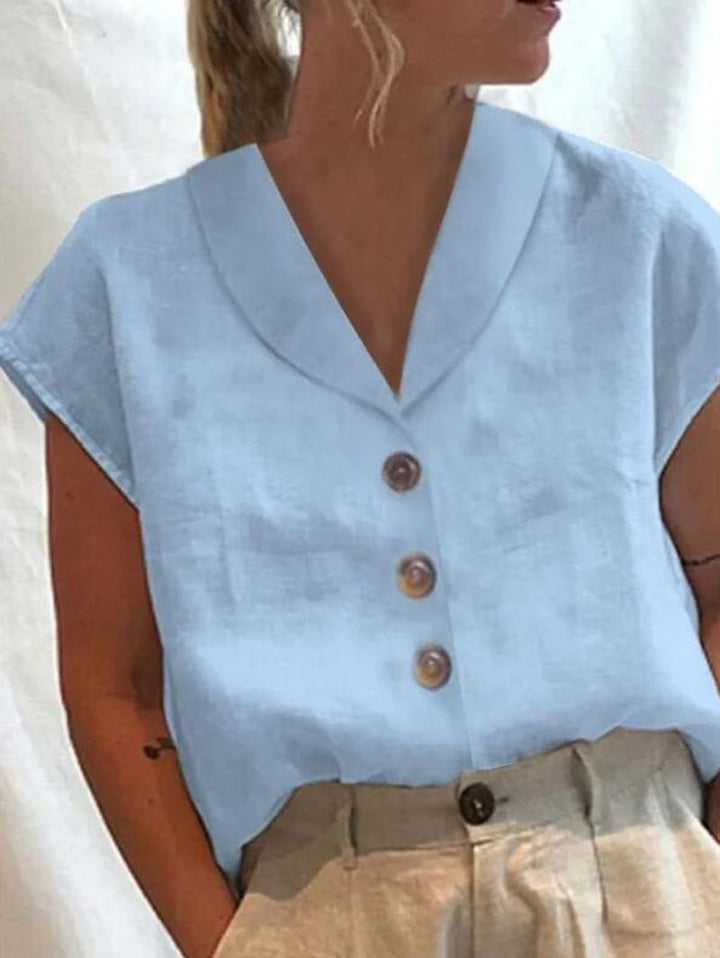 Elena™  Stylish Collar Top