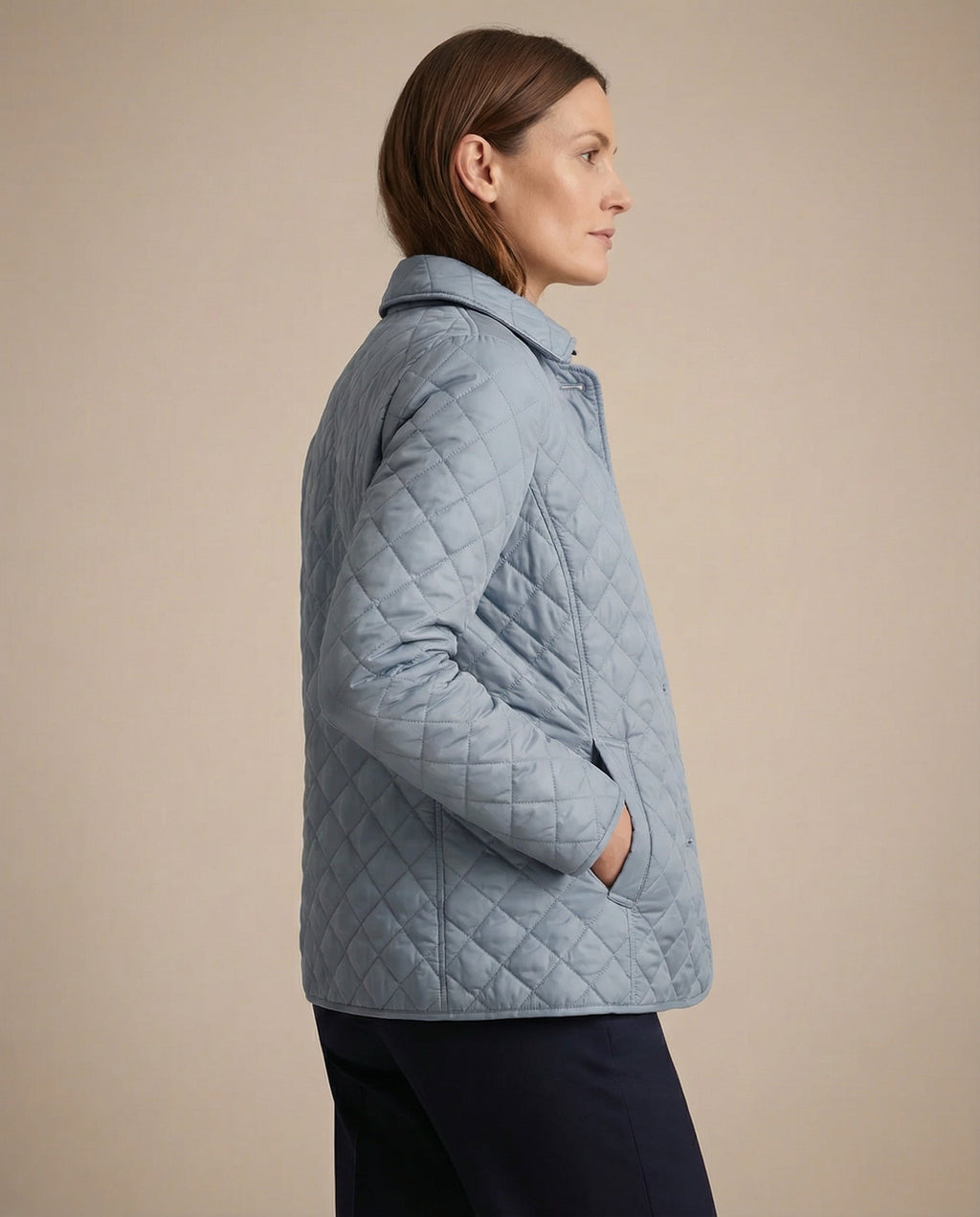 Olive™ Quilted Button-Up Jacket