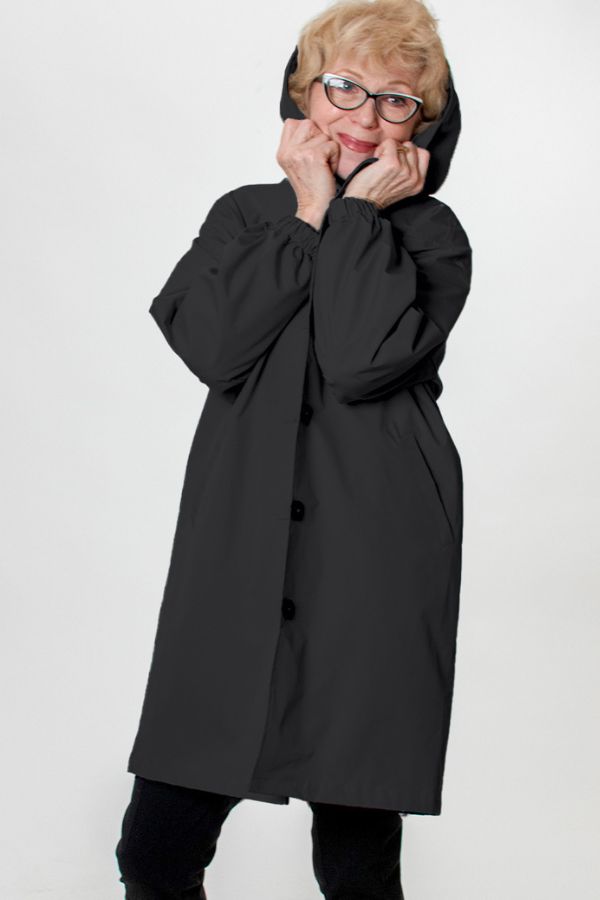 Rachel™ Water-Resistant Oversized Hooded Windbreaker