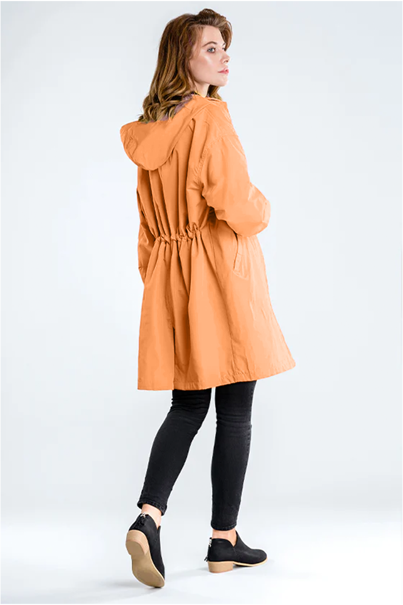 Rachel™ Water-Resistant Oversized Hooded Windbreaker